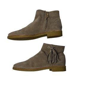Kate Spade Suede Ankle Boots Tassel Accents Booties Women’s Size 7.5